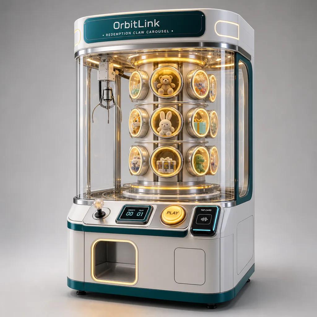 OrbitLink Redemption Claw Carousel - AI-generated concept